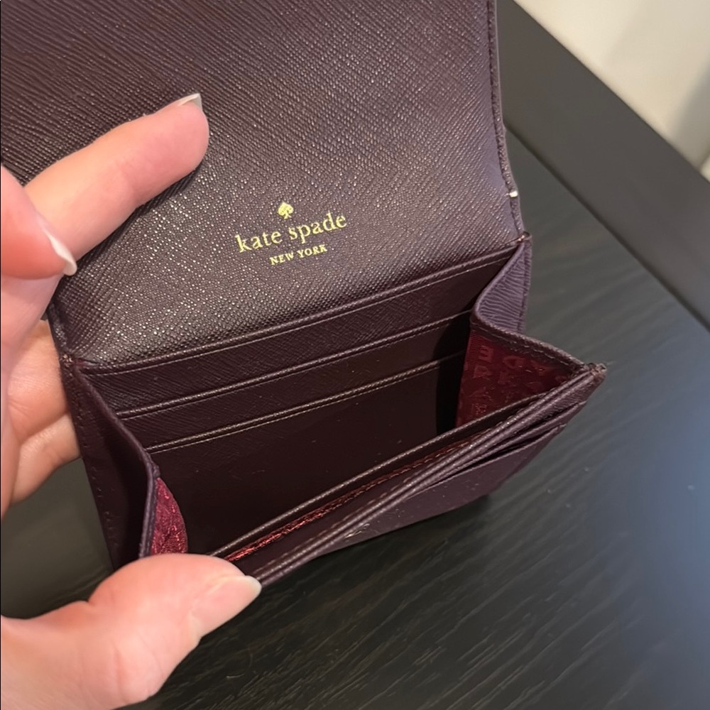 Kate Spade Purple Textured Leather Wallet - Picture 4 of 6